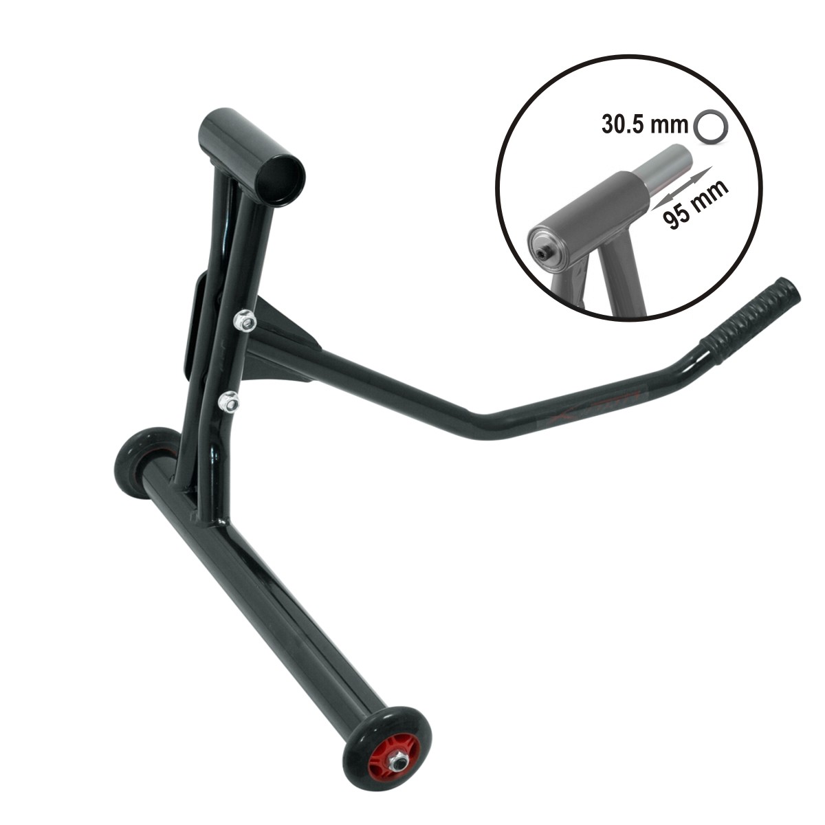 CM7562_Black - A-PRO Rear Paddock Single Stand Back Chock motorbike Motorbike sonicmotoshop