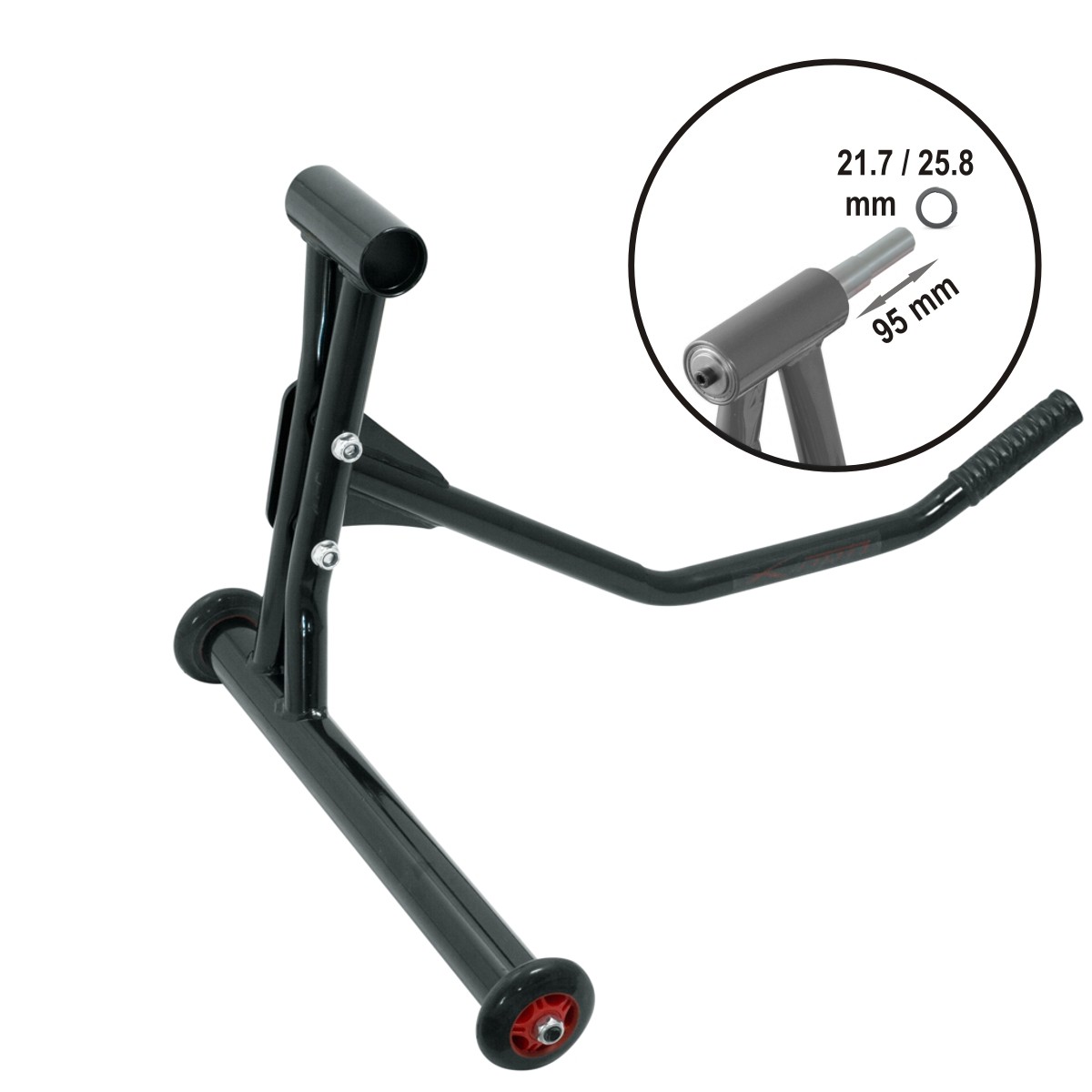 CM7562_Black - A-PRO Rear Paddock Single Stand Back Chock motorbike Motorbike sonicmotoshop