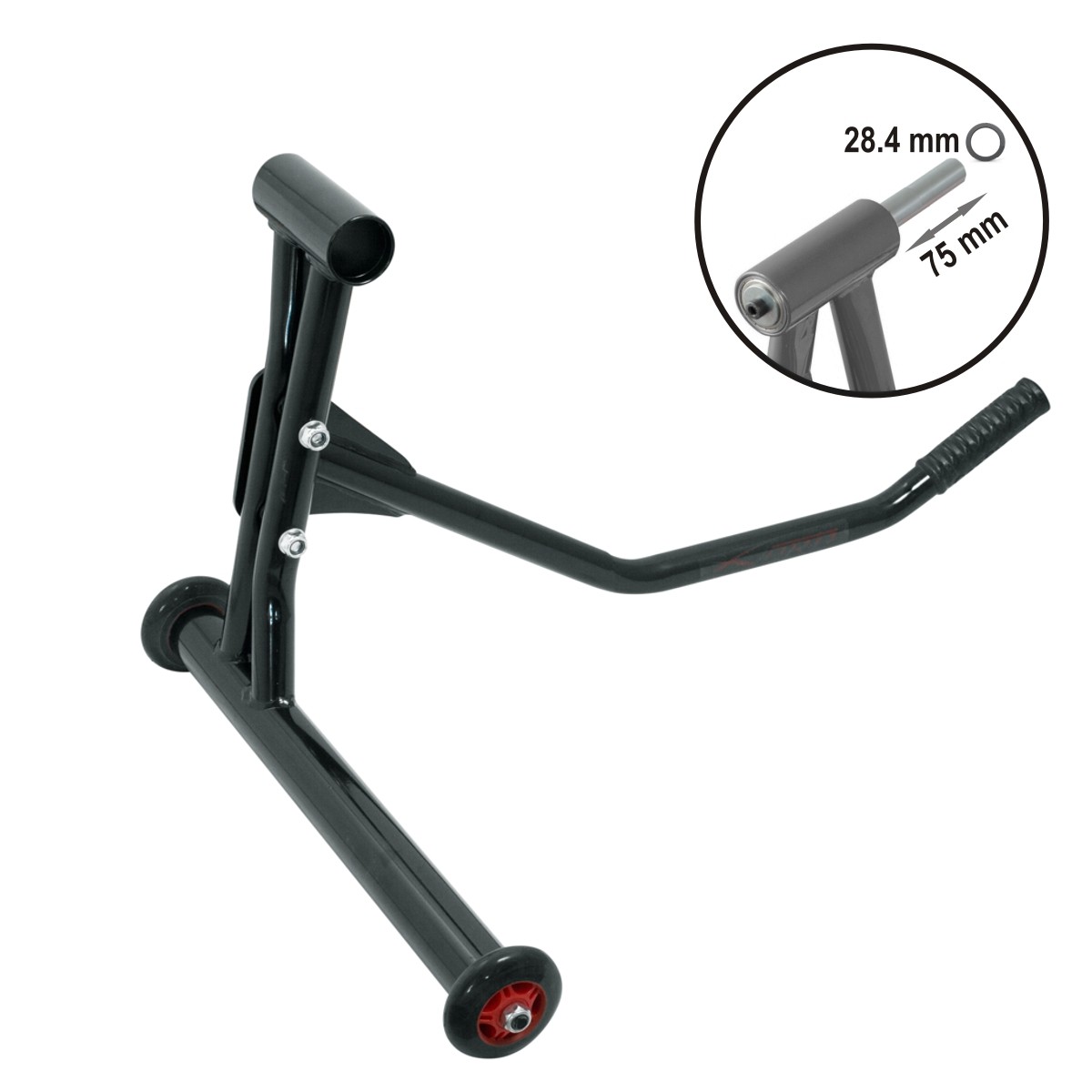 CM7562_Black - A-PRO Rear Paddock Single Stand Back Chock motorbike Motorbike sonicmotoshop