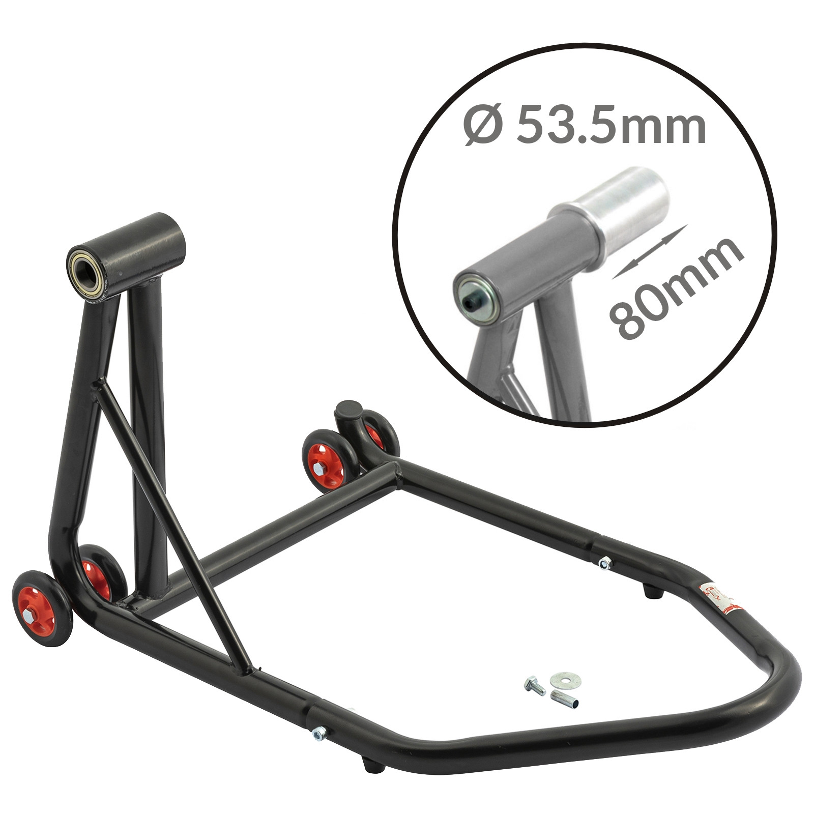 CM7562_Black - A-PRO Rear Paddock Single Stand Back Chock motorbike Motorbike sonicmotoshop