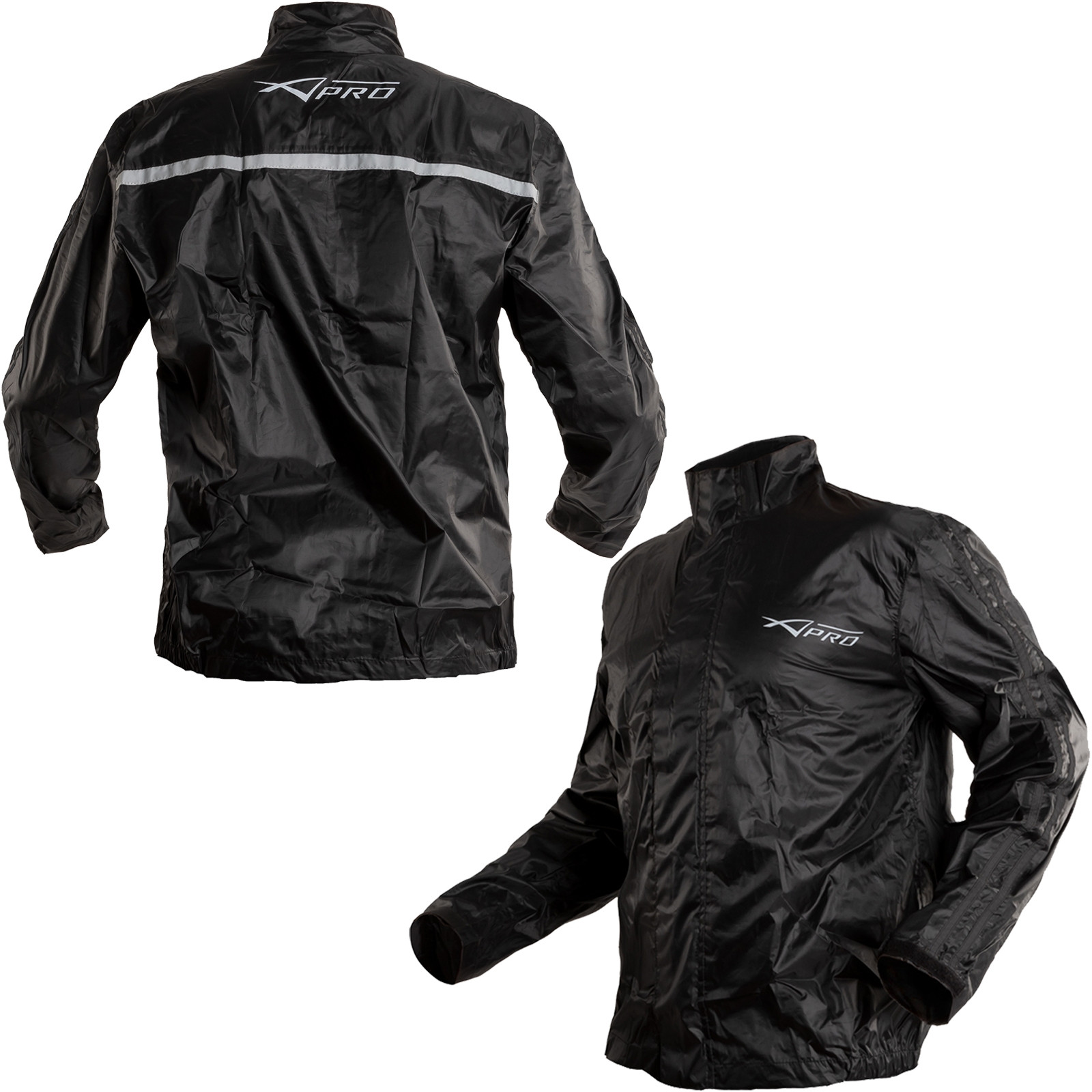 Abbigliamento Moto e Accessori - Giacca Tuta Impermeabile Moto Antiacqua  Antivento Antipioggia Nero