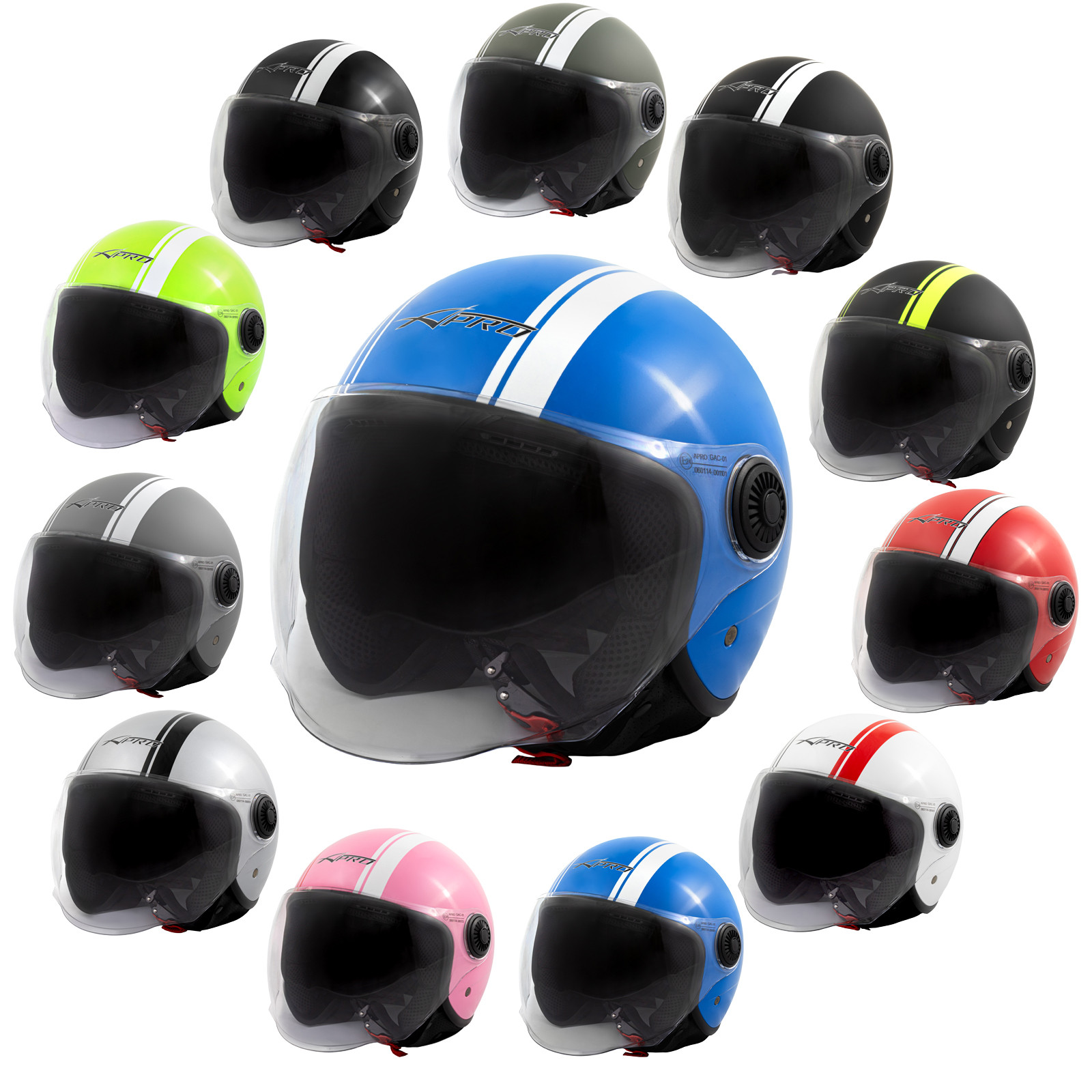 A pro medley jet moto scooter helmet all colors 