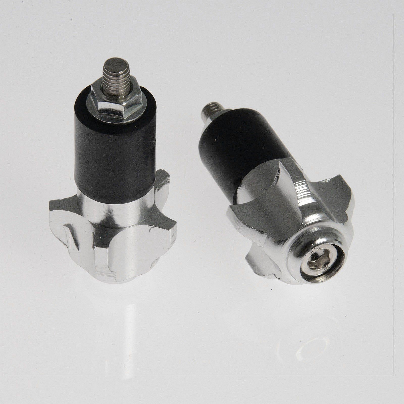 Contrappesi Stabilizzatori Bilancieri Manubrio Universali Moto Scooter Cromo