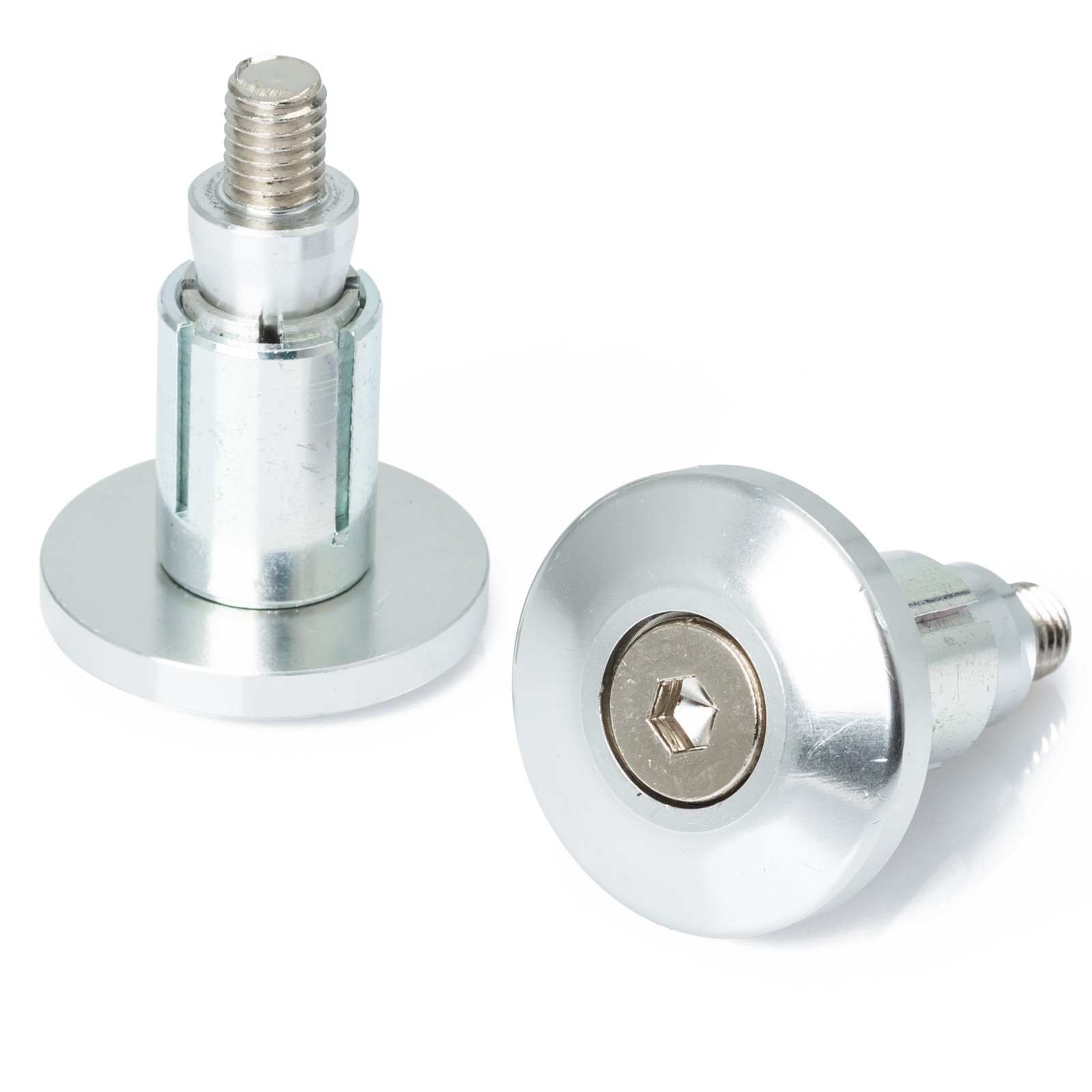 Contrappesi Moto Scooter Manubrio Stabilizzatori Bilancieri Universali Cromo