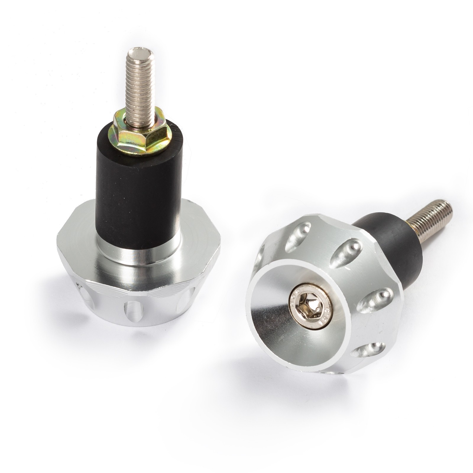 CP2220-A-Pro-Bar-Ends-Contrappesi-Sonic-Moto-Silver-Argento