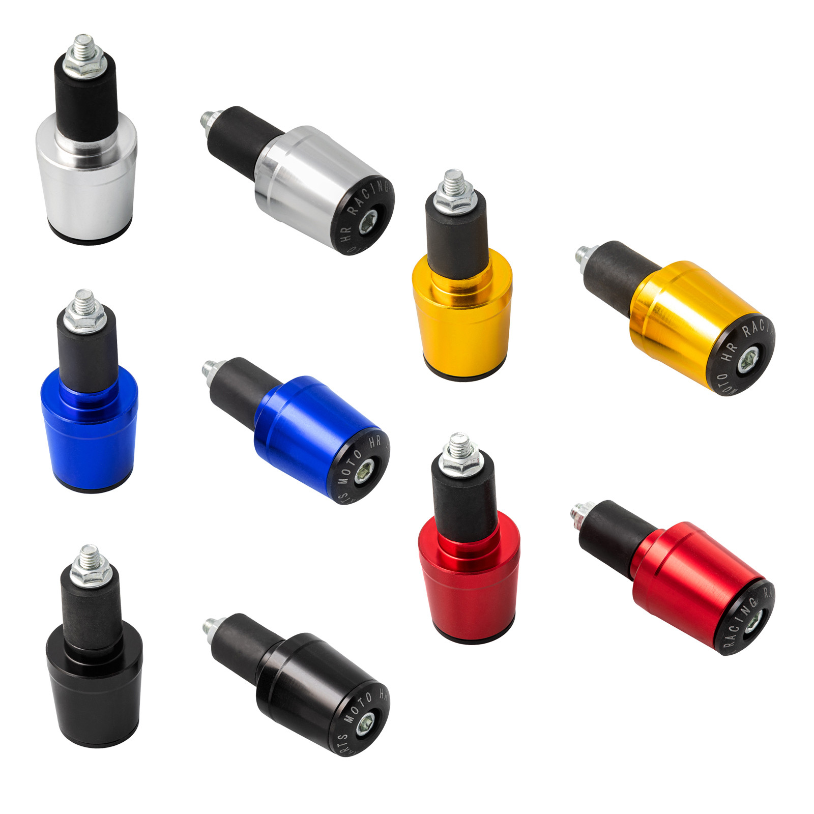 Contrappesi Universali Per Manubrio Moto E Scooter - Diametro 18-22mm, In Alluminio Cromato - Facili Da Installare - Foto 9