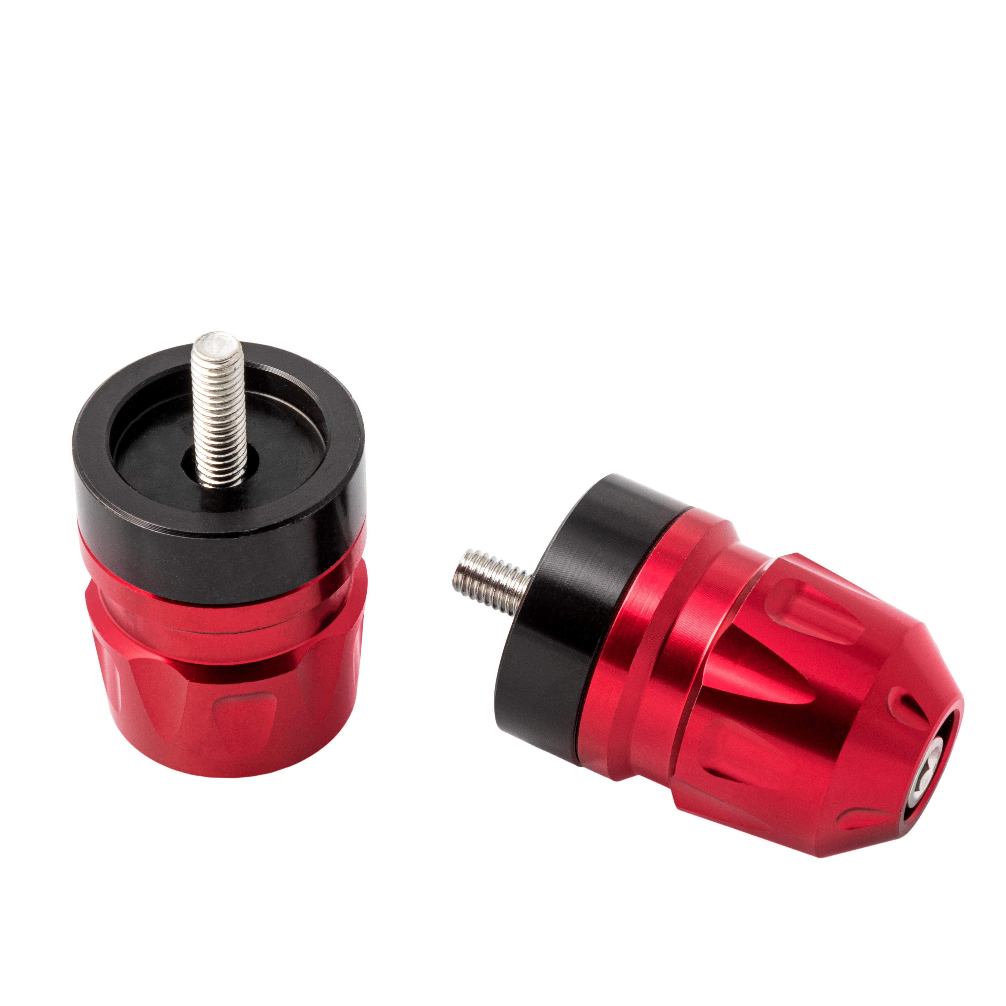 Contrappesi Manubrio Moto da 18mm a 22mm Universale Moto Scooter ROSSO