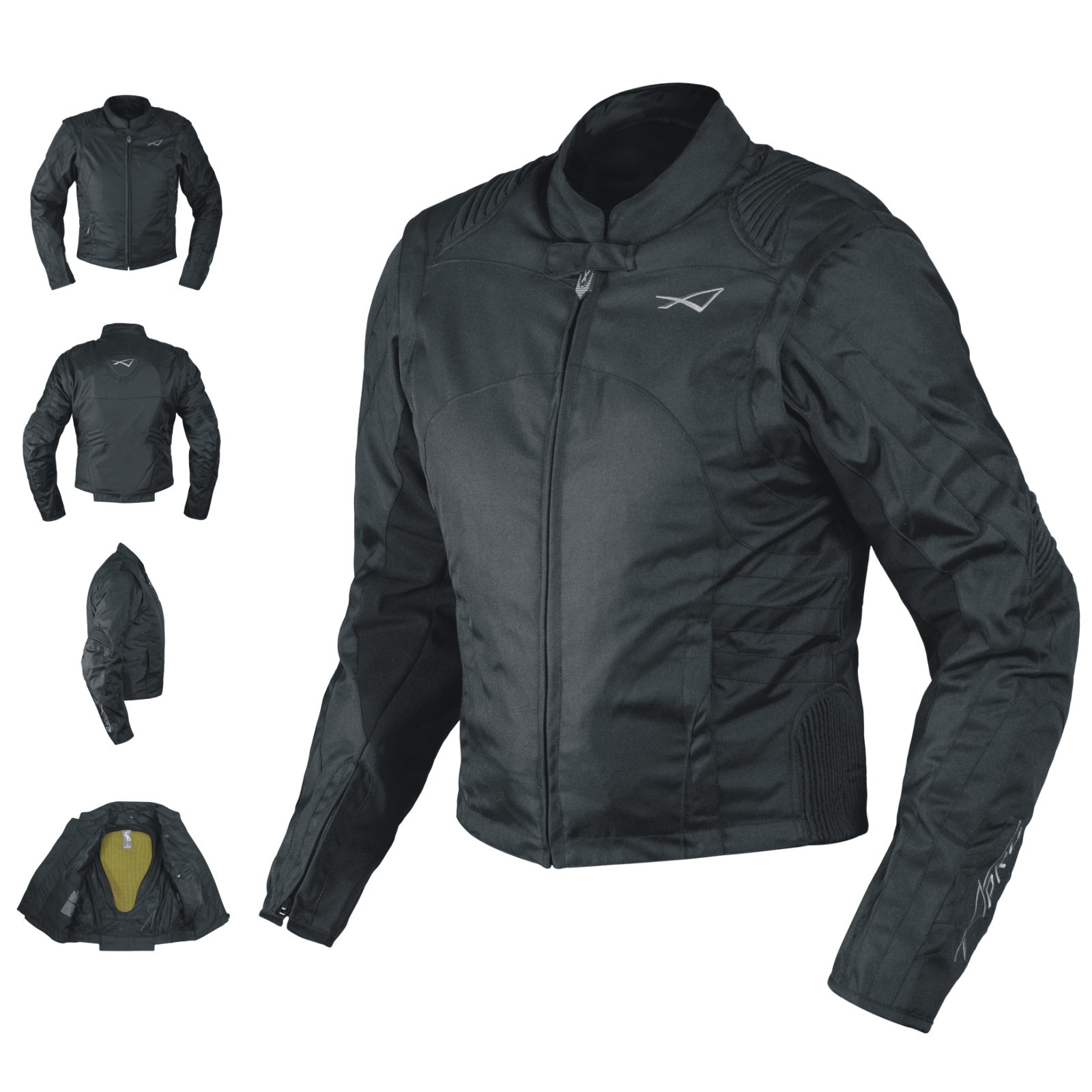 DYABLEX-A-Pro-Giacca-Jacket-Nero-Black-Tessuto-Textile-Sonic-Moto