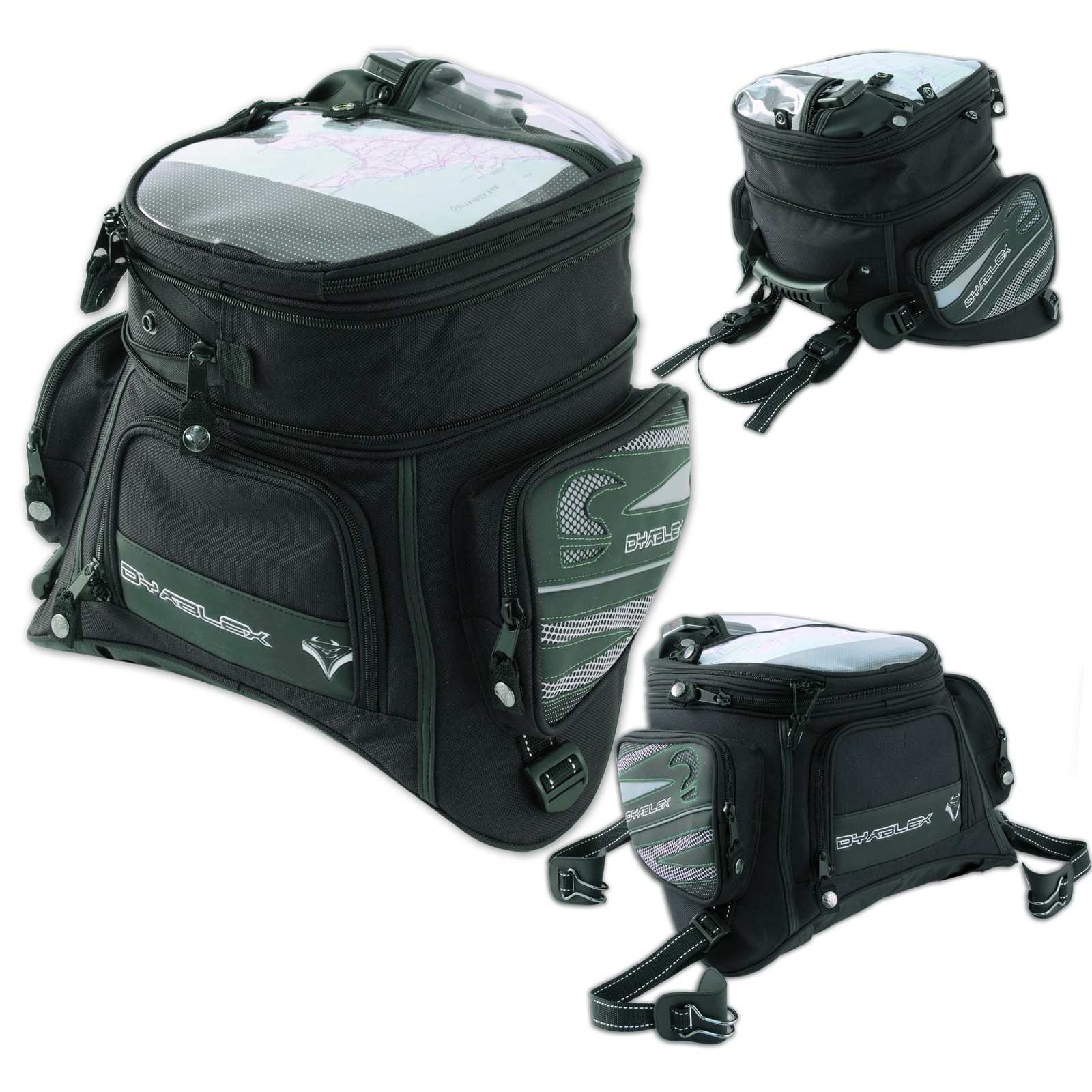 Borsa Serbatoio Magnetica Specifica Moto Sportiva Touring Gran Turismo   Nero