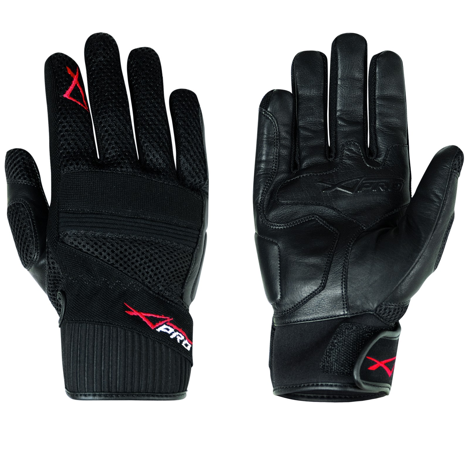 Guanto Pelle Tessuto Tecnico Mesh Traforato Corto Estivo Leggero Traspirante