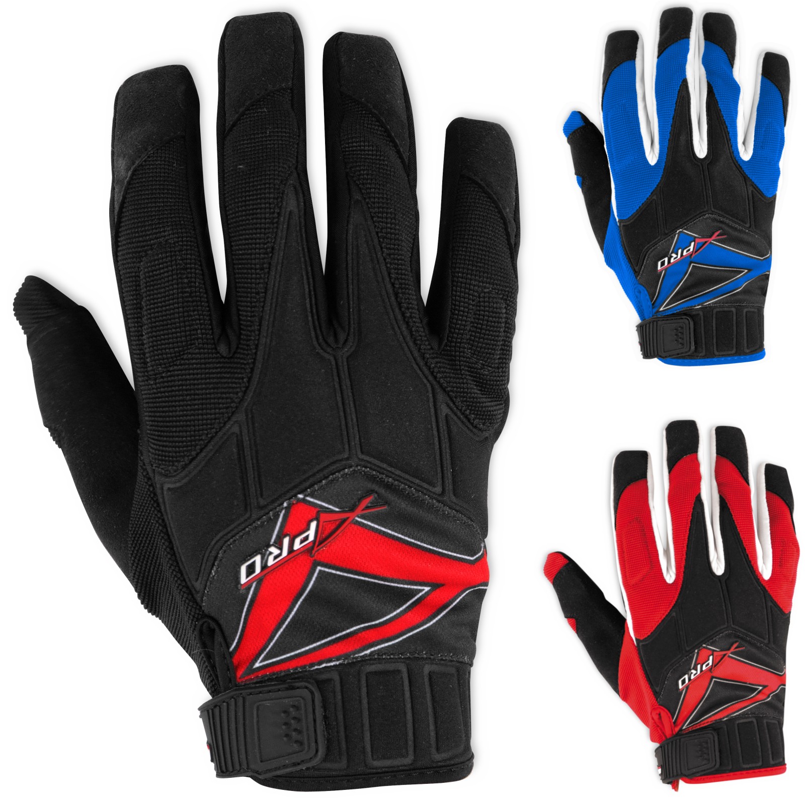 Guanto Motocross Enduro Quad ATV Tessuto Traspirante Estivo Protettivo