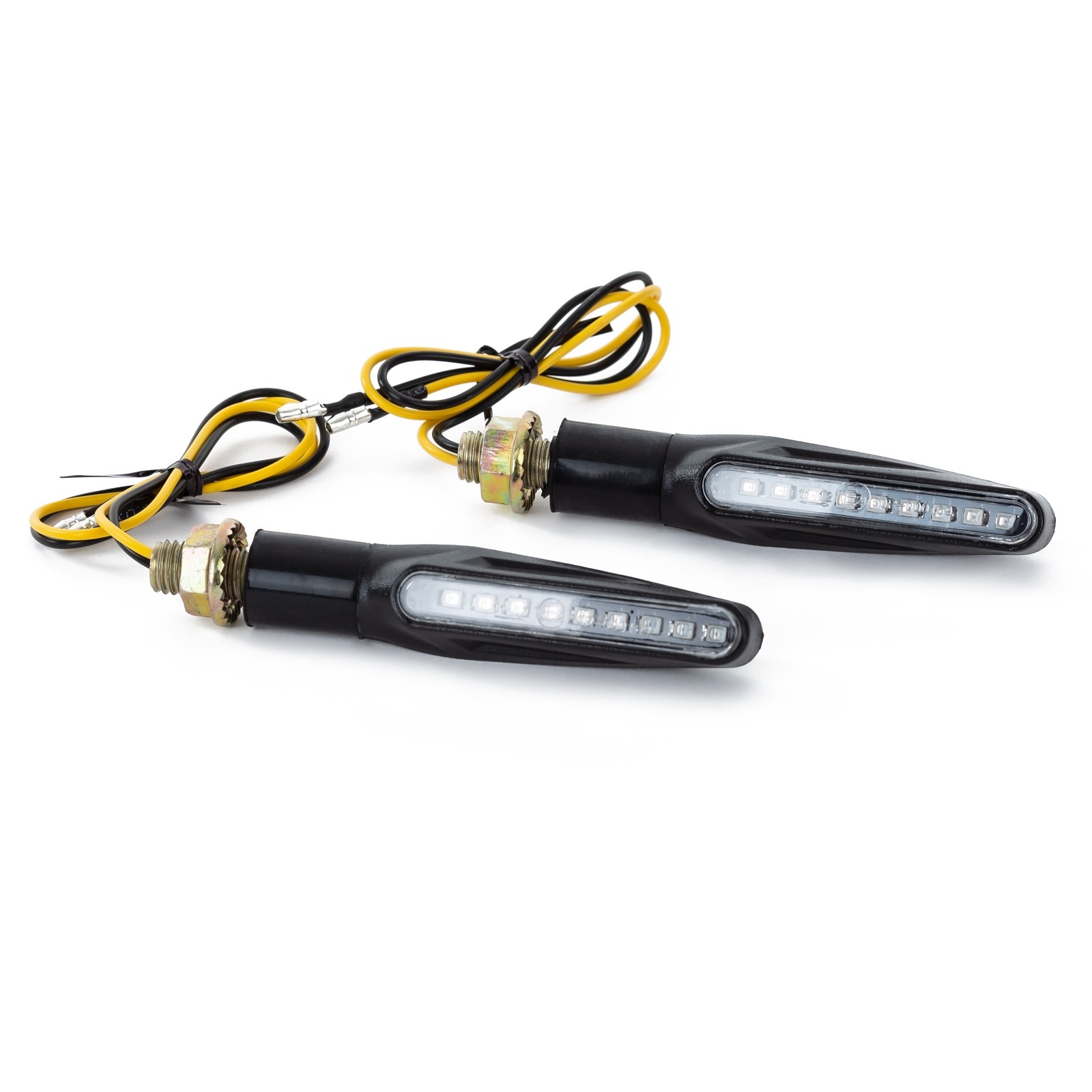 Indicatori Design Unico Omologati Segnalatori Frecce Direzione Moto 12V Nero