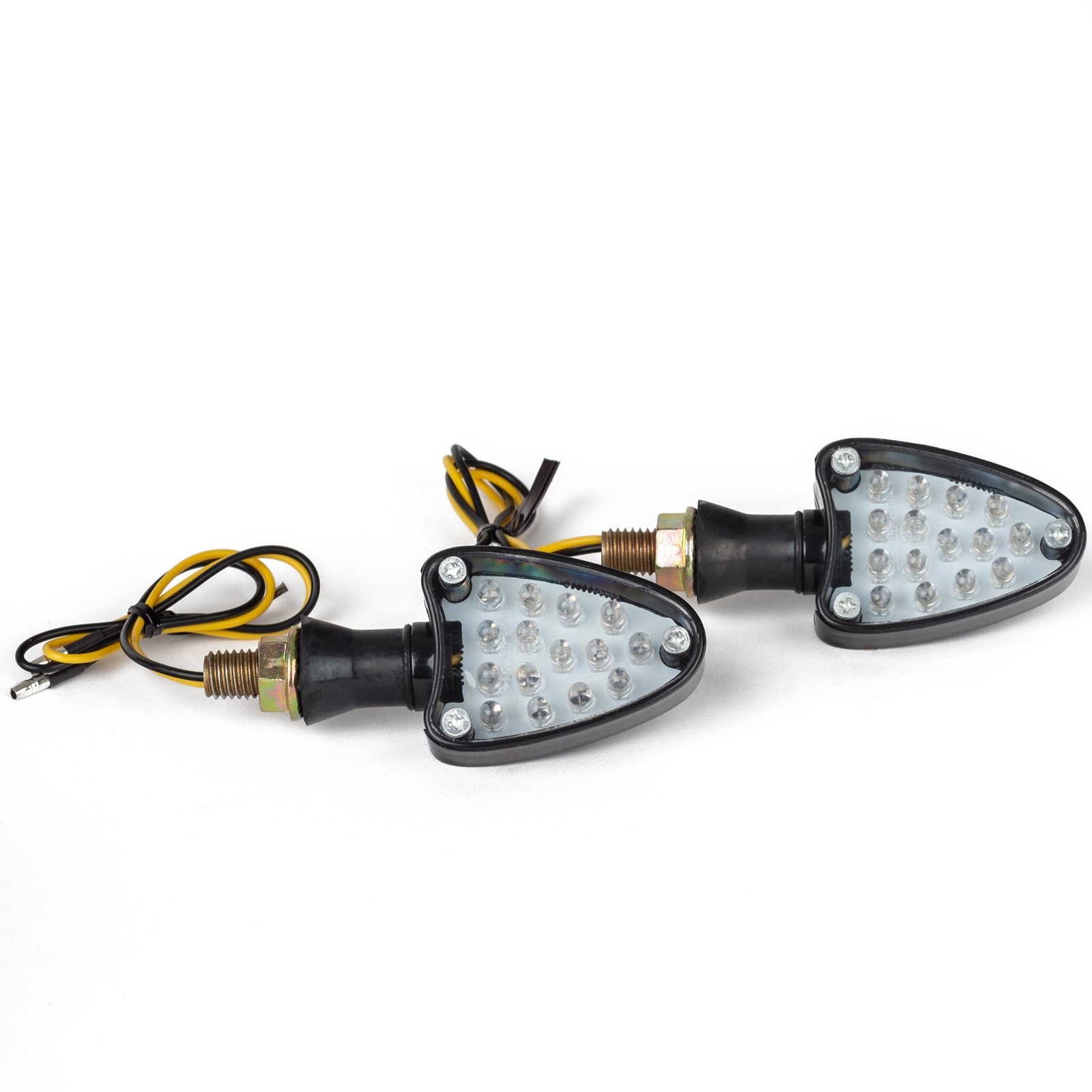 Design Unico Frecce Moto Indicatori Direzione Segnalatori A-Pro 12V Nero