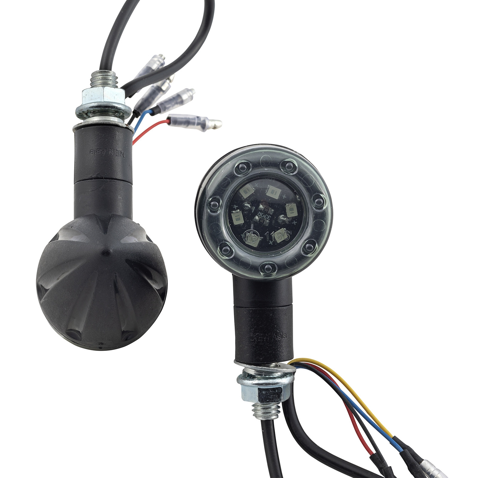 FR1453BLAC - Universal Direction Indicators Motorcycle Scooter Flowing Turn Signal Sequential