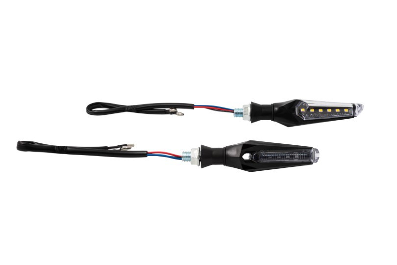  Frecce Direzione Moto Indicatori Design Unico Omologati Segnalatori 12V Nero