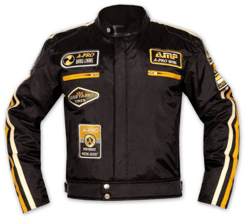 Giacca Custom Naked Tessuto Vintage Moto Chopper Biker