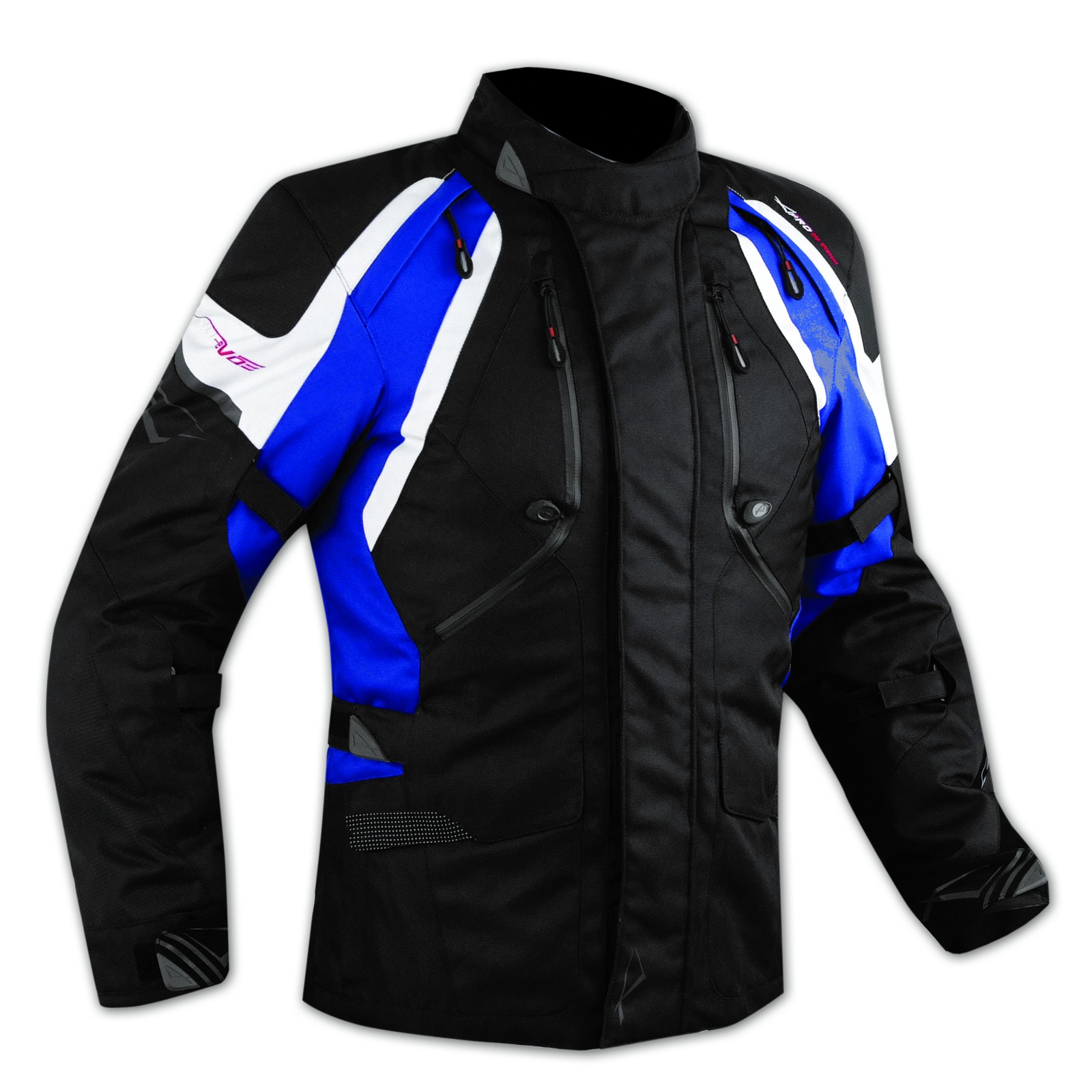 Enduro Giacca Moto Turismo Touring Off Road Cordura Impermeabile Blu