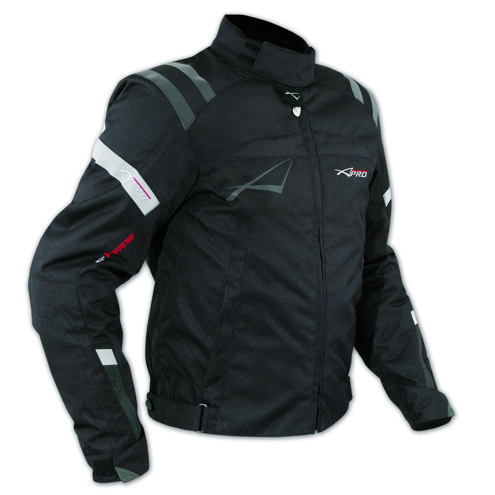 Giacca Sport Touring Tessuto Moto Cordura CE Protezioni Sfoderabile Nero