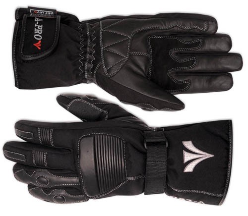 Guanto Invernale Impermeabile Anti Pioggia Pelle Tessuto Moto Scooter Touring