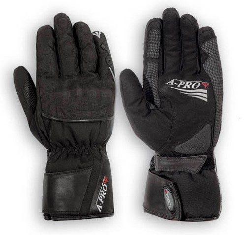 Guanto Moto Tessuto Impermeabile Imbottito Protezioni Scooter Invernale Touring