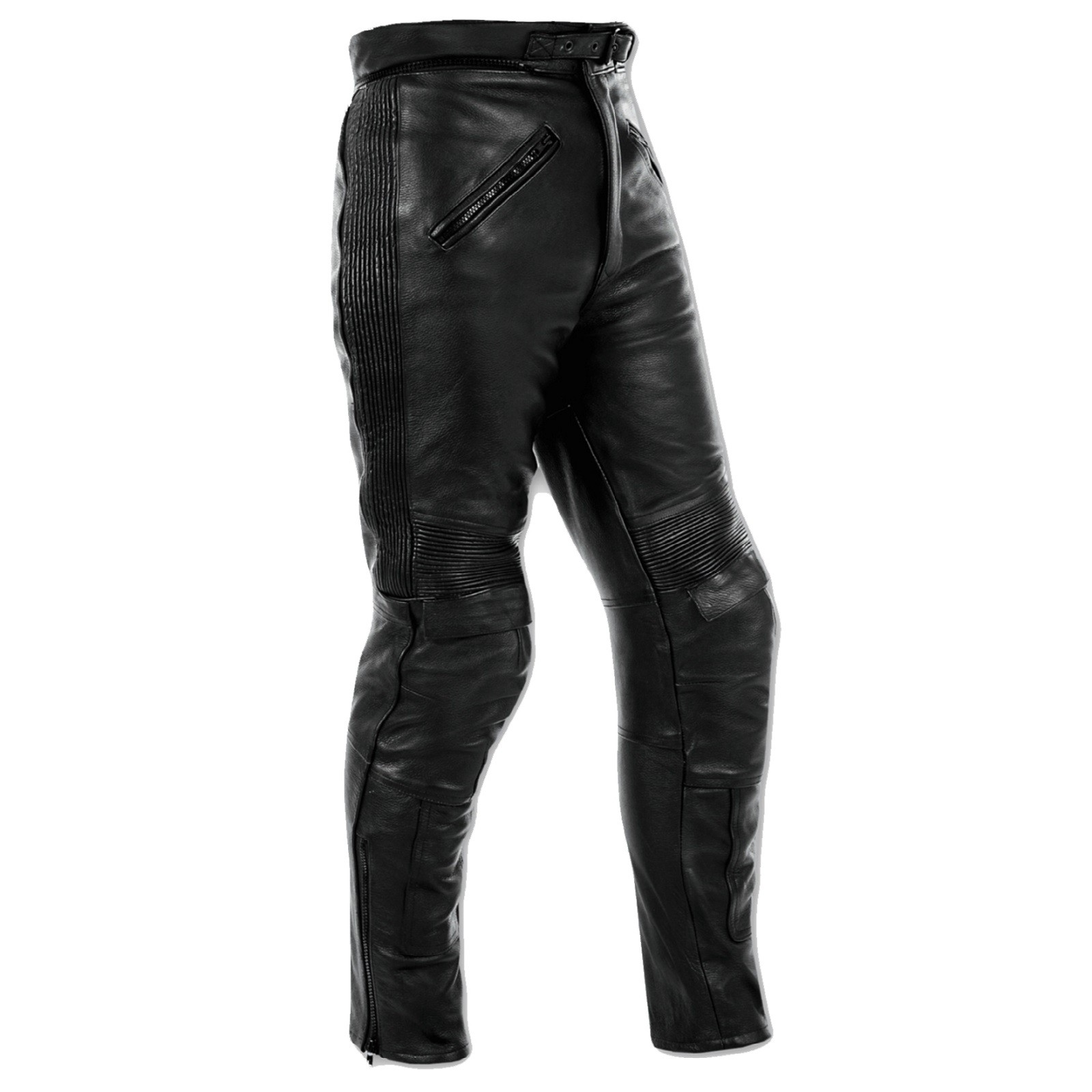 Abbigliamento Moto e Accessori - Pantaloni Pelle Moto Sport Touring Custom  Protezioni Omologate CE Uomo Donna
