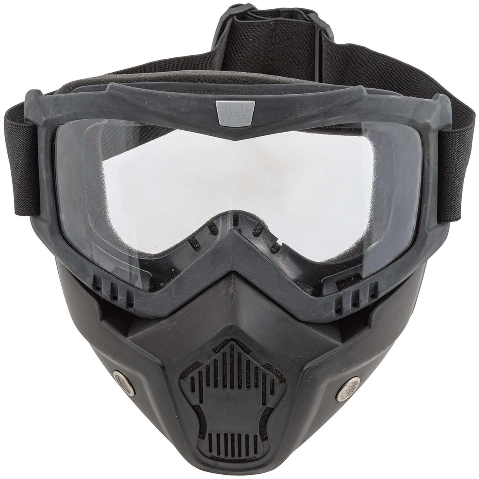 Motocross Mask Long Matt Black Moto Off Road Ride