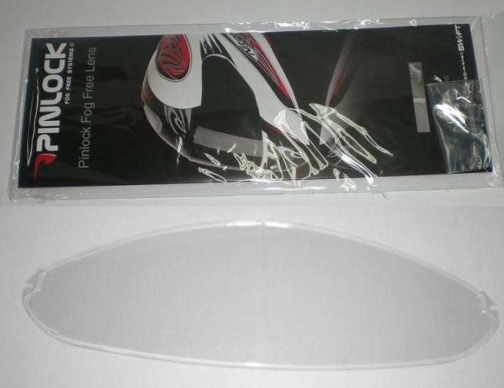 Visiera Chiara Interna Casco Moto Pin Lock Nitro G-Mac Syko Takachi Swift