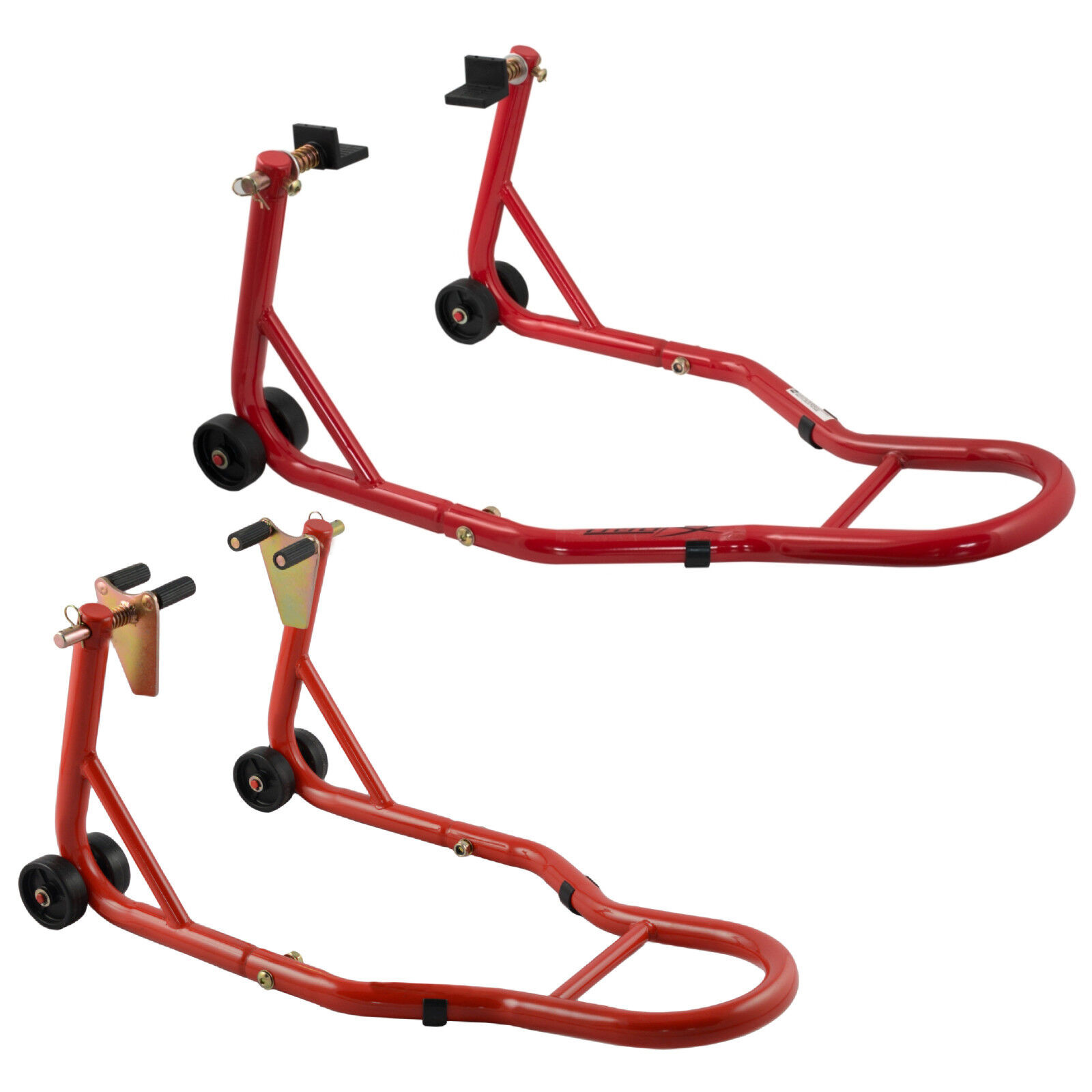 CM-7563-CM-7560-A-Pro-Cavalletto-Anteriore-Posteriore-Front-Rear-Stand-Moto-Motorcycle-Sonic-Moto-Fork