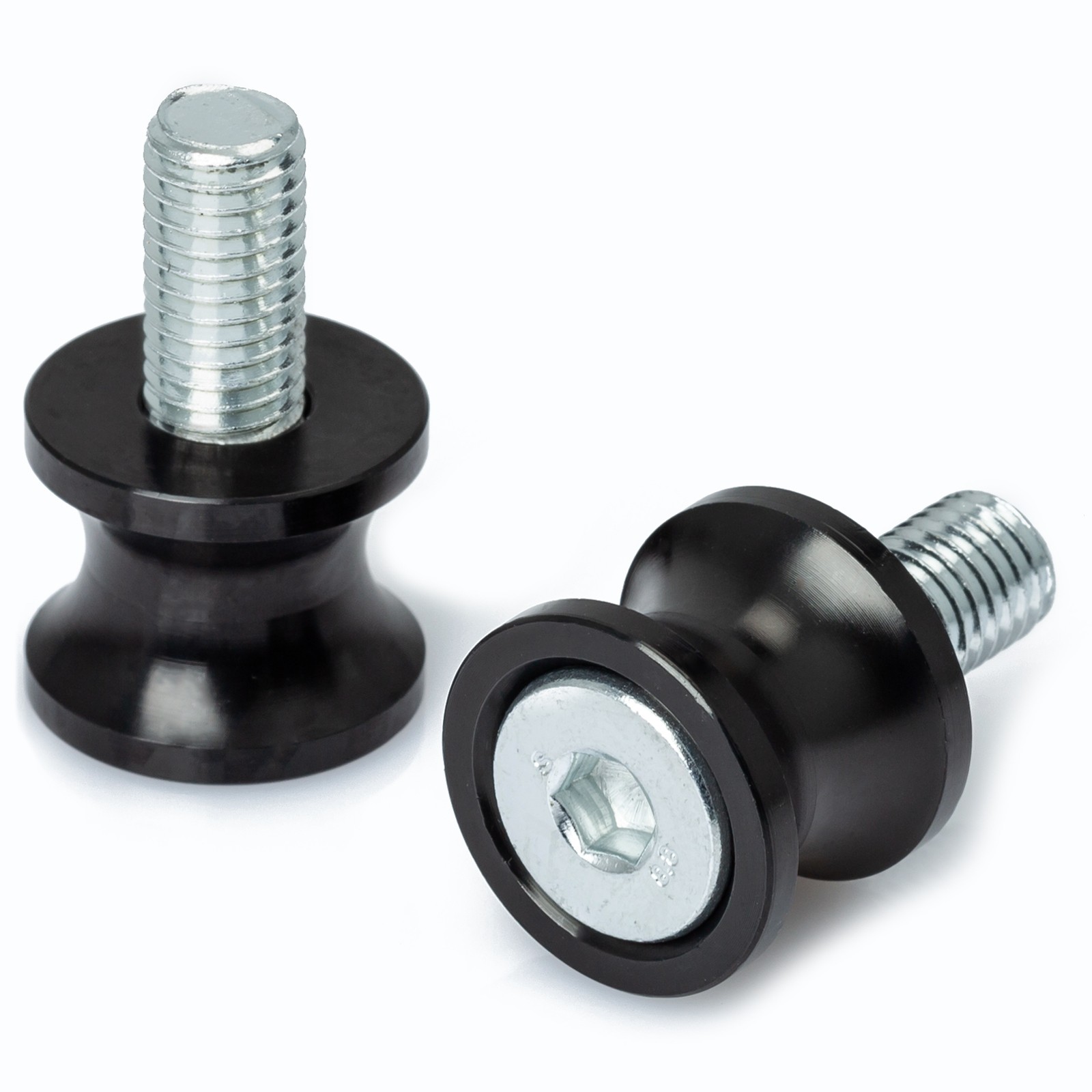 Coppia Supporti Cavalletto Moto Nottolini Accessori Alzamoto Vite M 10 Nero