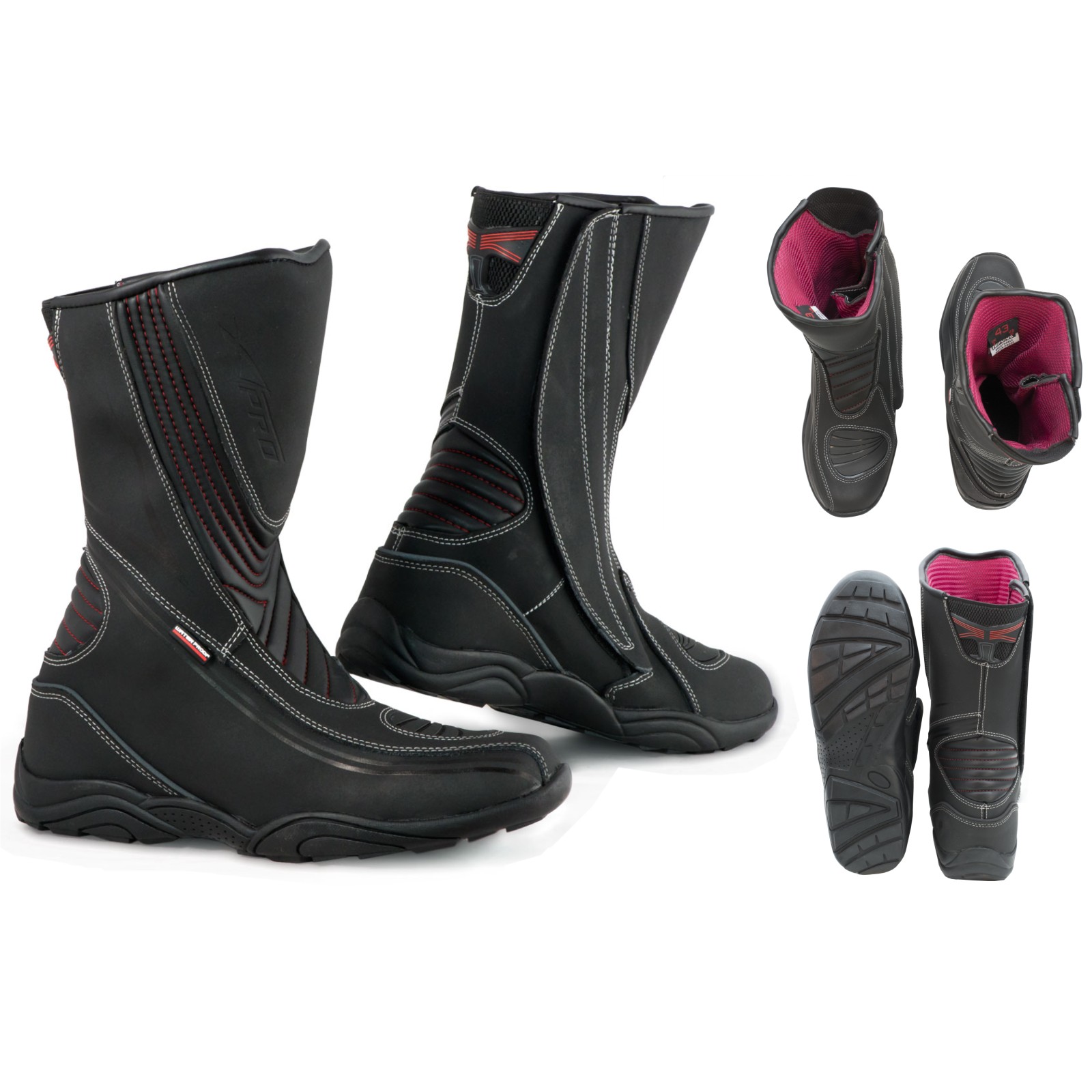 Abbigliamento Moto e Accessori Stivale Moto Impermeabile Gran