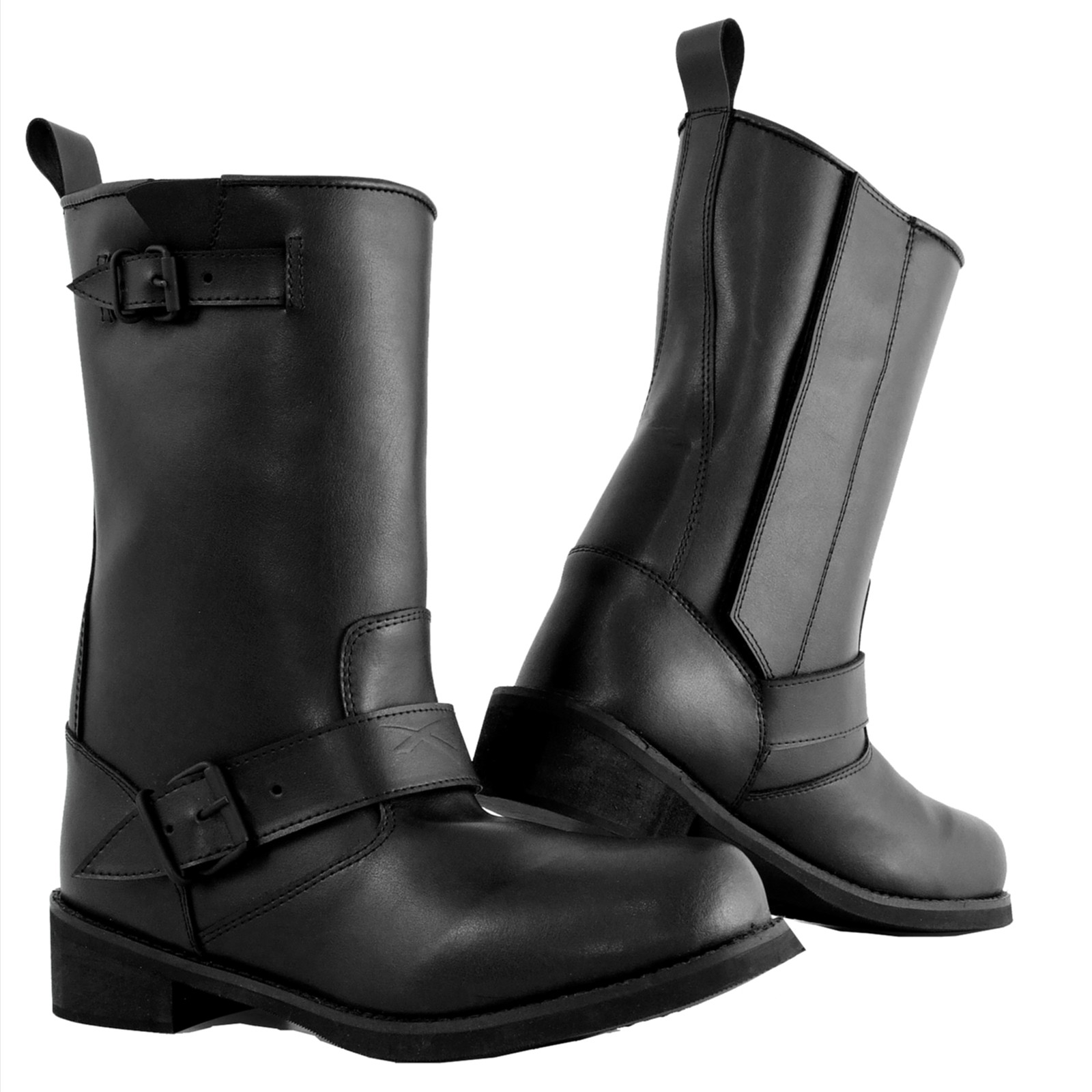 Abbigliamento Moto e Accessori Stivale Stivaletto Custom Moto Chopper Pelle Calzatura Impermeabile