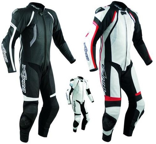 Abbigliamento Moto e Accessori - Tuta Pelle Pista Moto Protezioni CE  Omologate Inserti Titanio Intera A-Pro
