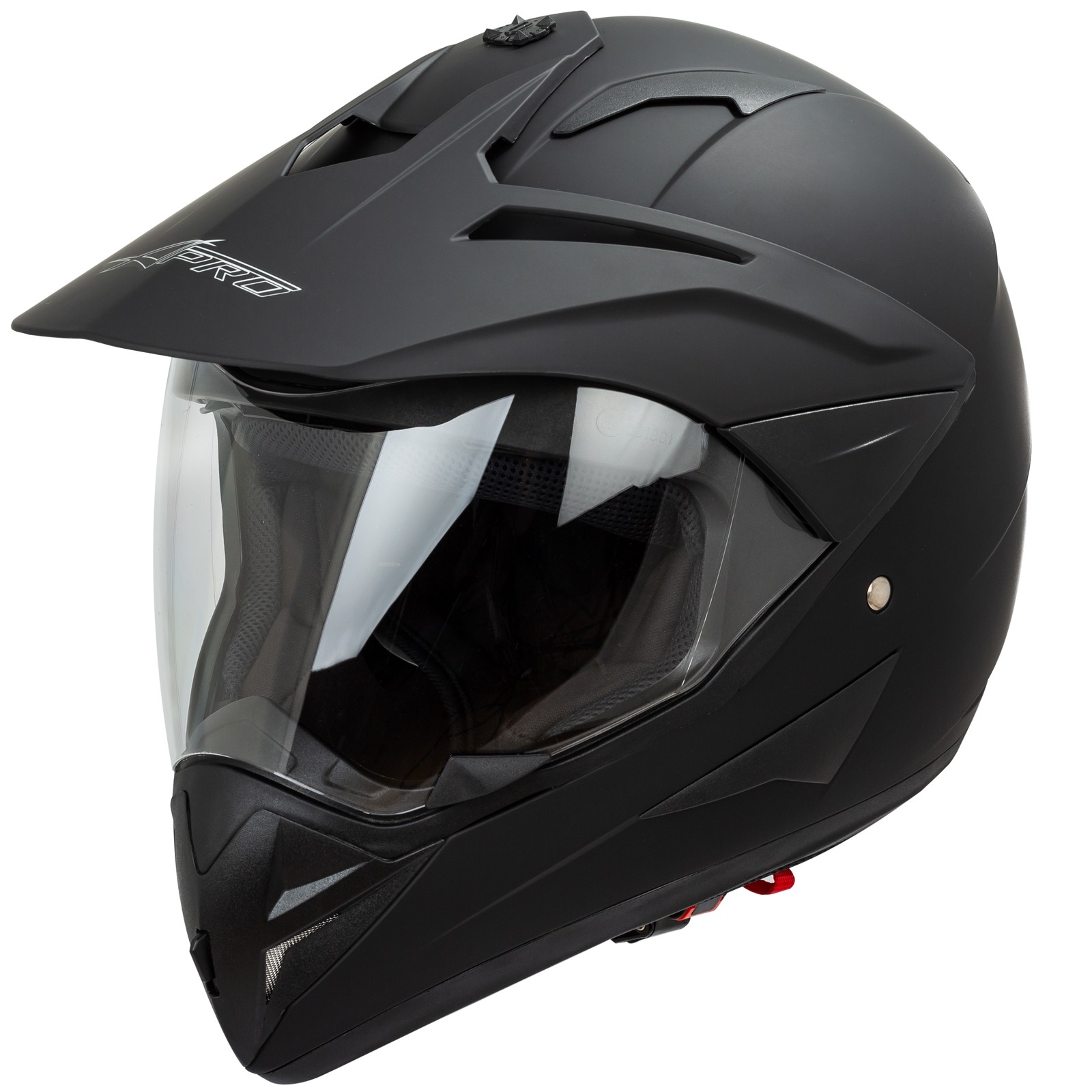 Abbigliamento Moto e Accessori - Casco Moto Cross Enduro Trial Quad Off  Road Visiera Anti Nebbia Nero Opaco