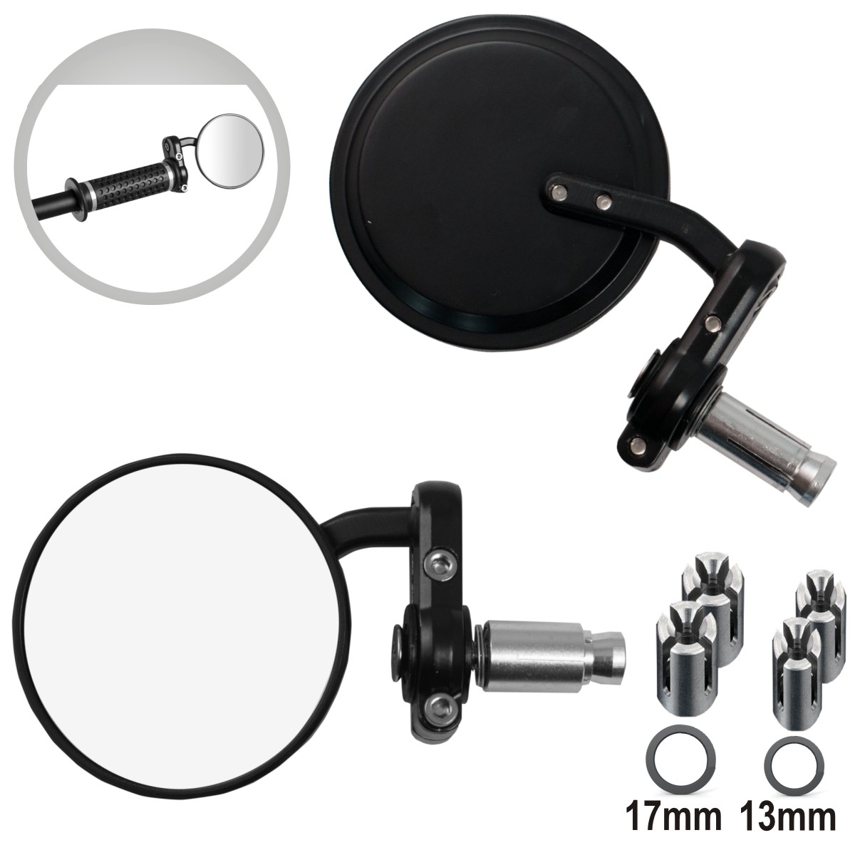 SR-4805 A-PRO specchietti cromati moto sonicmotoshop