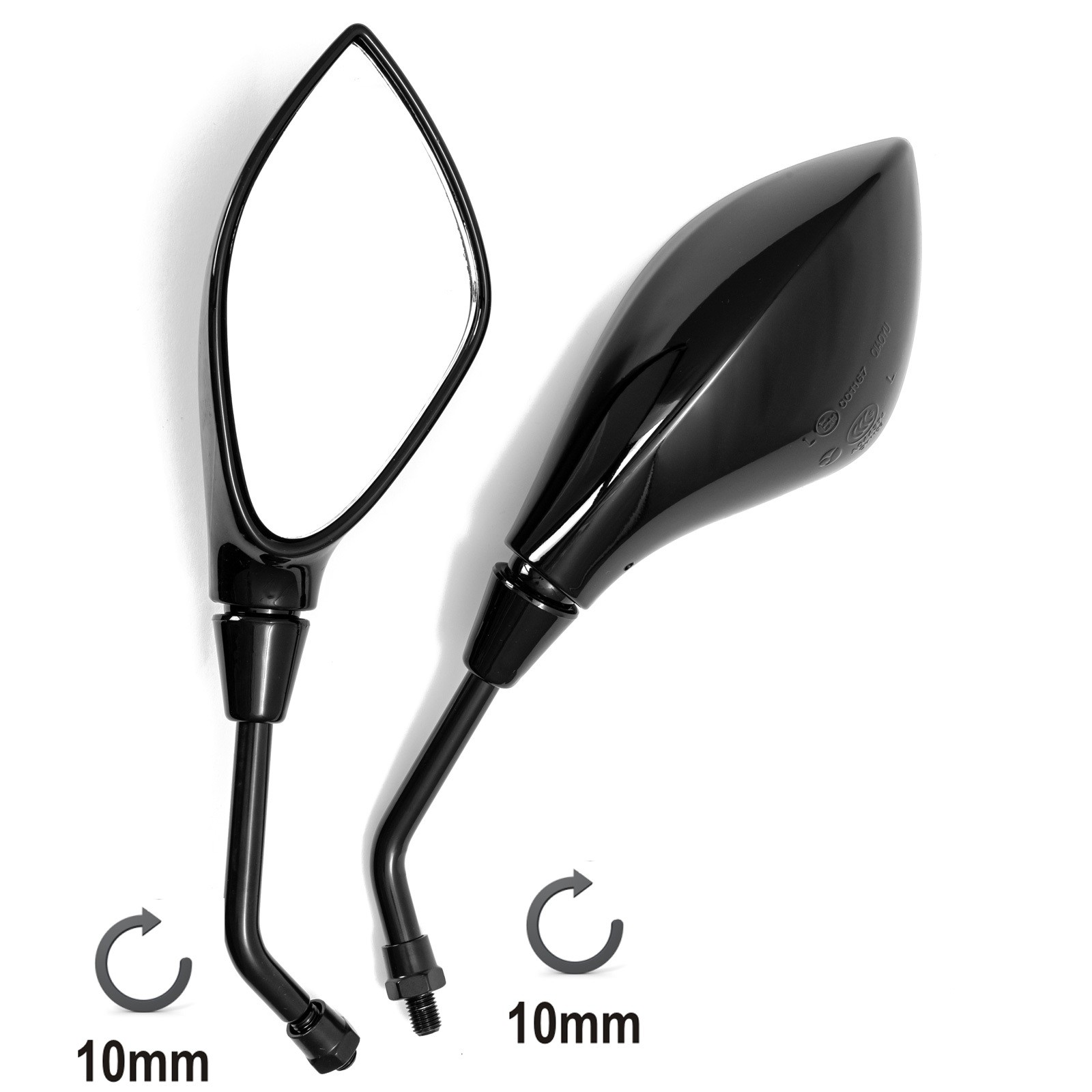 SR-4847-A-Pro-Specchietti-Nero-Black-Sonic-Moto-Front