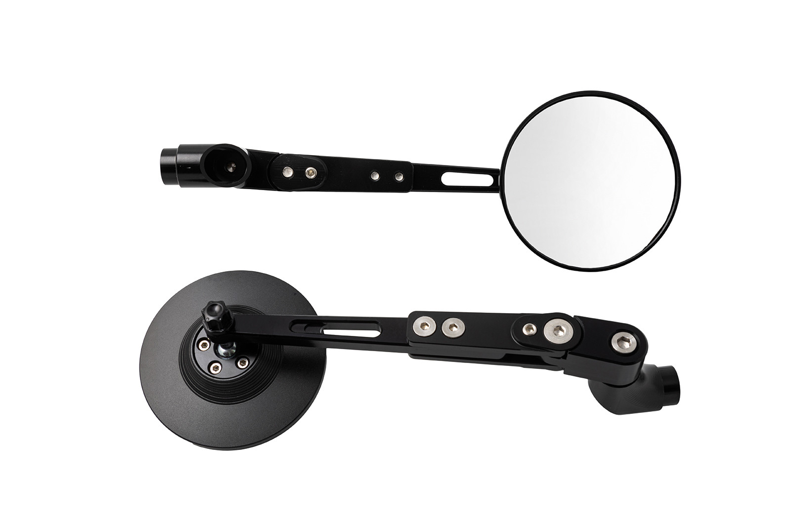 Specchietto retrovisore rotondo nero per moto, scooter, moto, specchietti A Pro