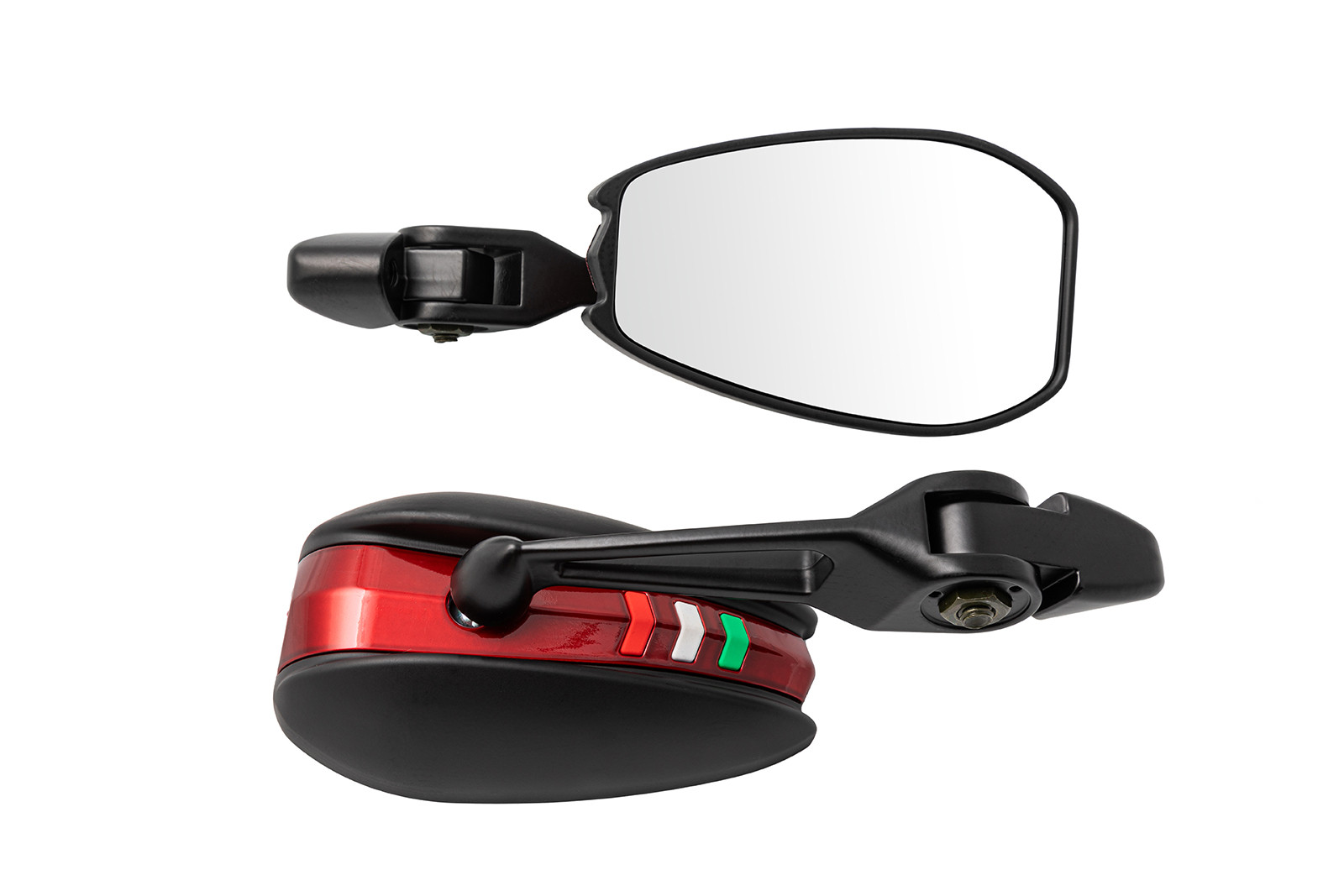 Specchietti Retrovisori Specchi Moto Universali MetalloNero A Pro