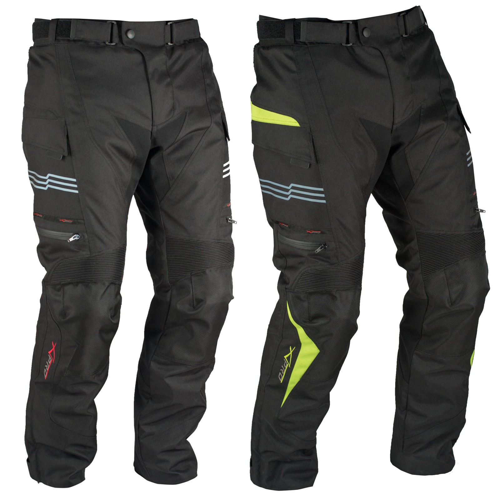 Pantaloni Impermeabile Moto Termica Estraibile Strisce Riflettenti