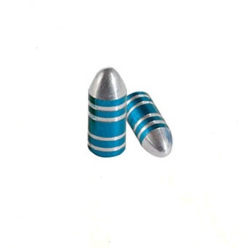 Tappi Valvole Pneumatici Tappini Coprivalvole Moto Auto Custom Scooter Blu