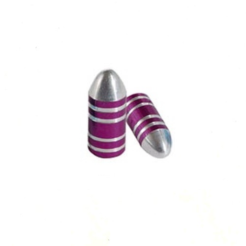 Tappi Valvole Pneumatici Tappini Coprivalvole Moto Auto Custom Scooter Viola