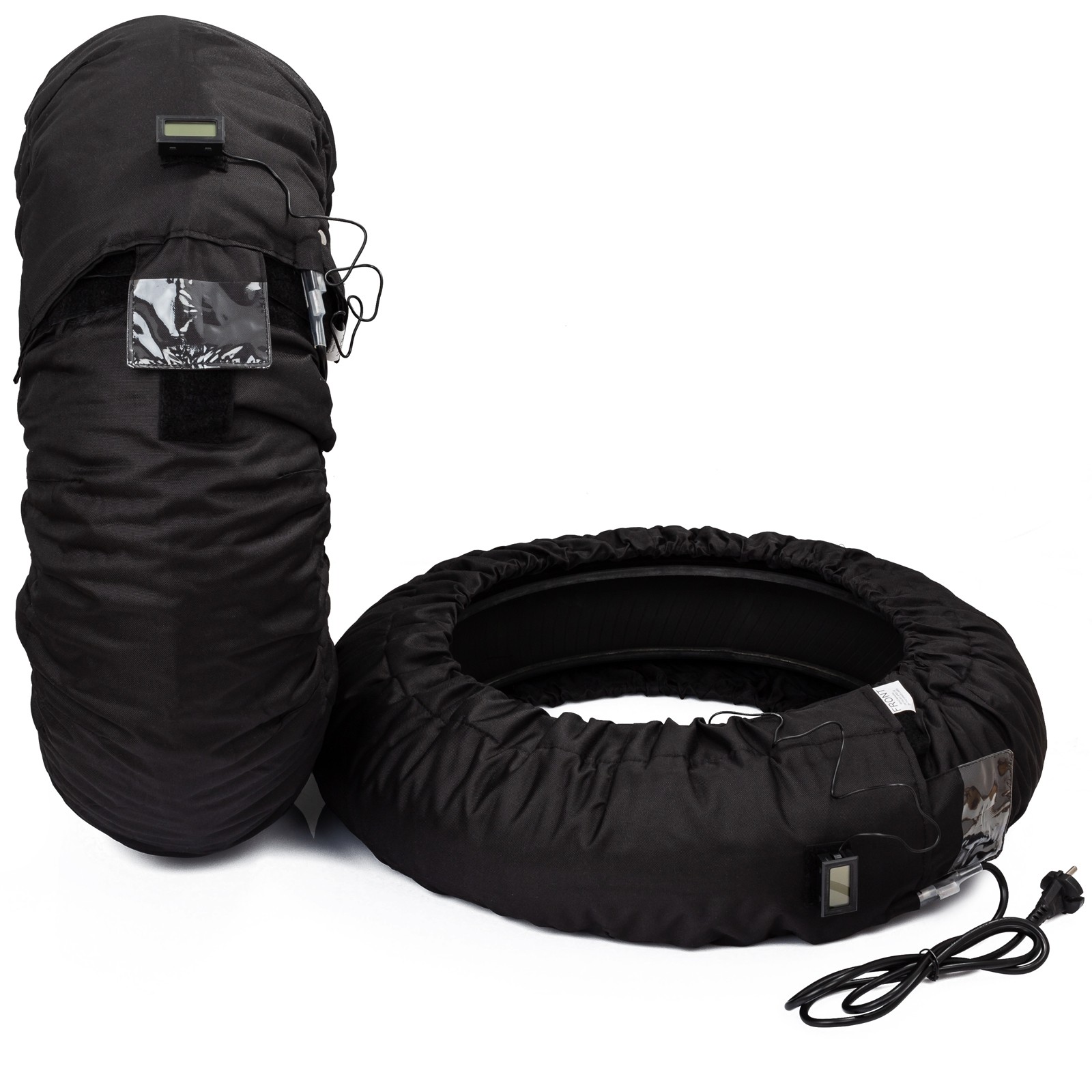 Ginocchiere Termiche Per Ciclismo E Moto - Impermeabili, Con Cerniera E Strisce Riflettenti, Taglie 60-70 Cm - Foto 8