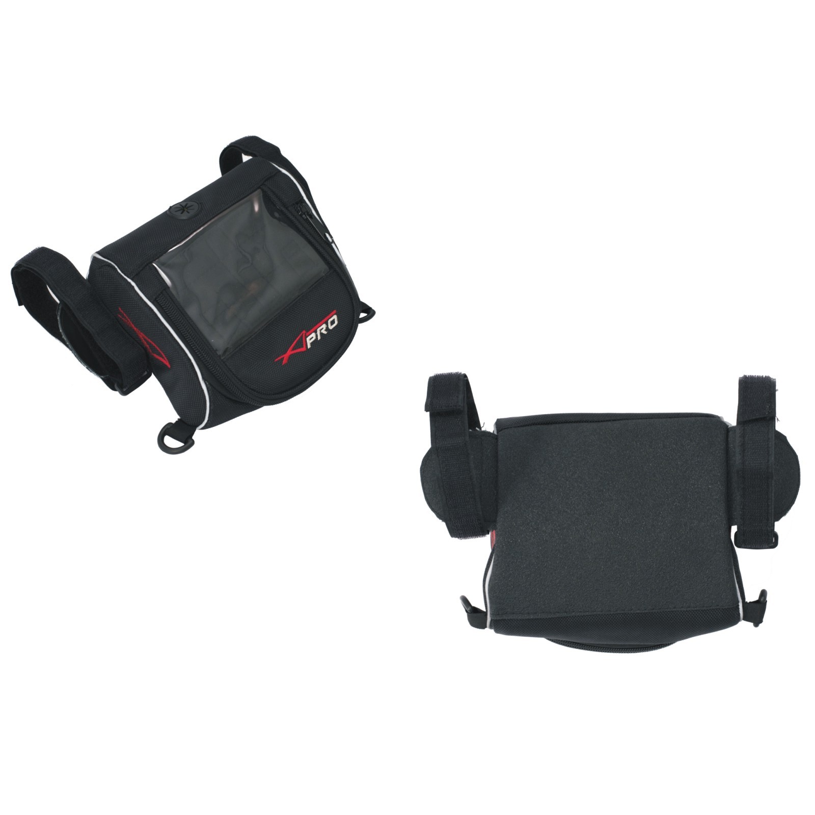 Borsa Supporto Porta Navigatore Smartphone Universale Ancoraggio Manubrio  Nero