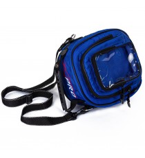 Borsa Porta Attrezzi Oggetti Tessuto Magnetica Serbatoio Moto Touring Blu