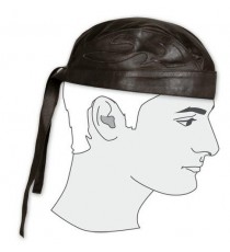 Banana Pelle Pirata Custom Chopper Cappello Biker Copricapo Moto  Nero