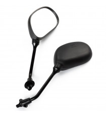 A-Pro Specchietti 10mm Coppia Nero Retrovisori Universali Scooter Moto