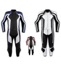Tuta 2 Pezzi Pelle Moto Divisibile Giacca Pantaloni Protezioni CE