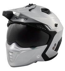 ALIEN Crossover Jet Helmet Convertible Silver