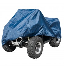 Telo Copri Moto ATV Quad Naked Impermeabile PVC Universale Garage Blu