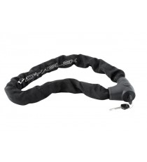 Lucchetto Antifurto Catena Moto Bici Acciaio 1 metro anello quadro Nero 