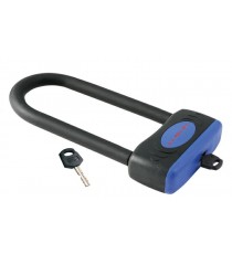Lucchetto Arco Antifurto Acciaio Rivestito Moto Scooter Custom Bicicletta Nero